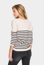Saint Tropez Strickpullover MilaSZ R-neck Stripe günstig online kaufen