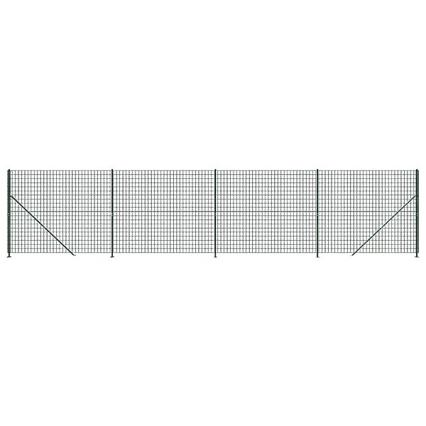 vidaXL Maschendrahtzaun mit Bodenflansch Grün 1,6x10 m 154164 günstig online kaufen