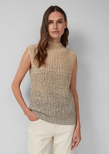 s.Oliver Rundhalspullover Strickpullunder Grobstrickpullunder mit Stehkrage günstig online kaufen