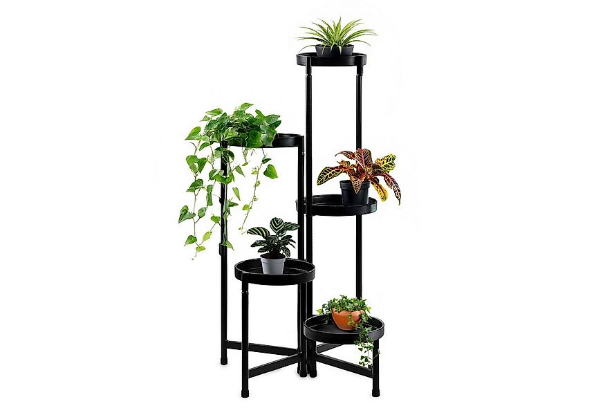 Spetebo Blumenständer Metall Pflanzenständer mit 5 Etagen - 80 x 47 cm (Anz günstig online kaufen