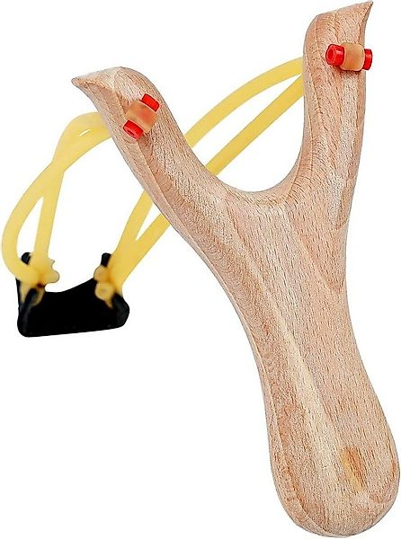 Flanacom Spielzeug-Gartenset Steinschleuder aus Holz Leder-Tasche zum befes günstig online kaufen