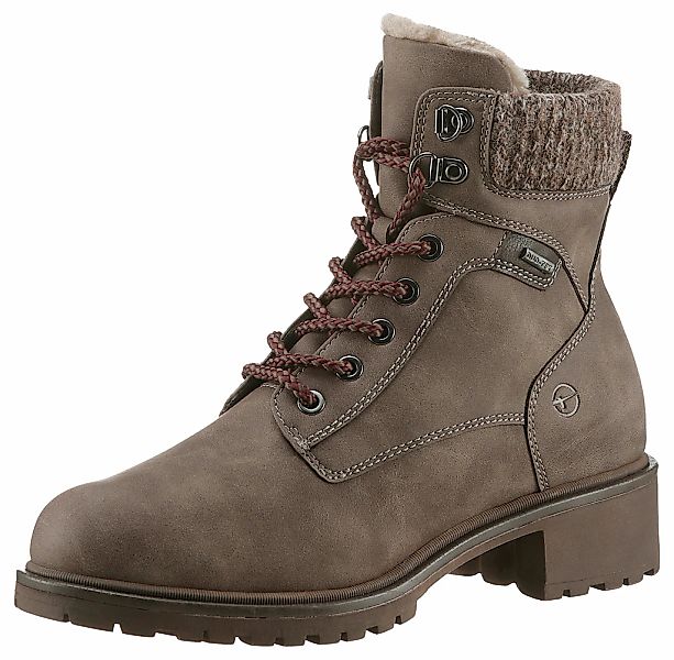 Tamaris Winterboots, Blockabsatz, Schnürboots, Winterstiefelette mit günstig online kaufen