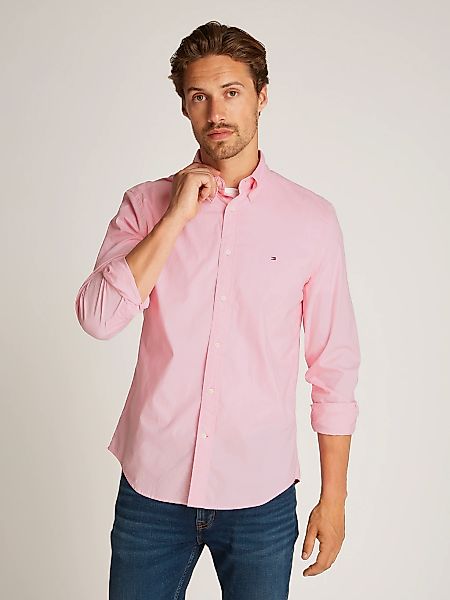 Tommy Hilfiger Businesshemd "FLEX POPLIN SOLID Regular Fit SHIRT mit Button günstig online kaufen