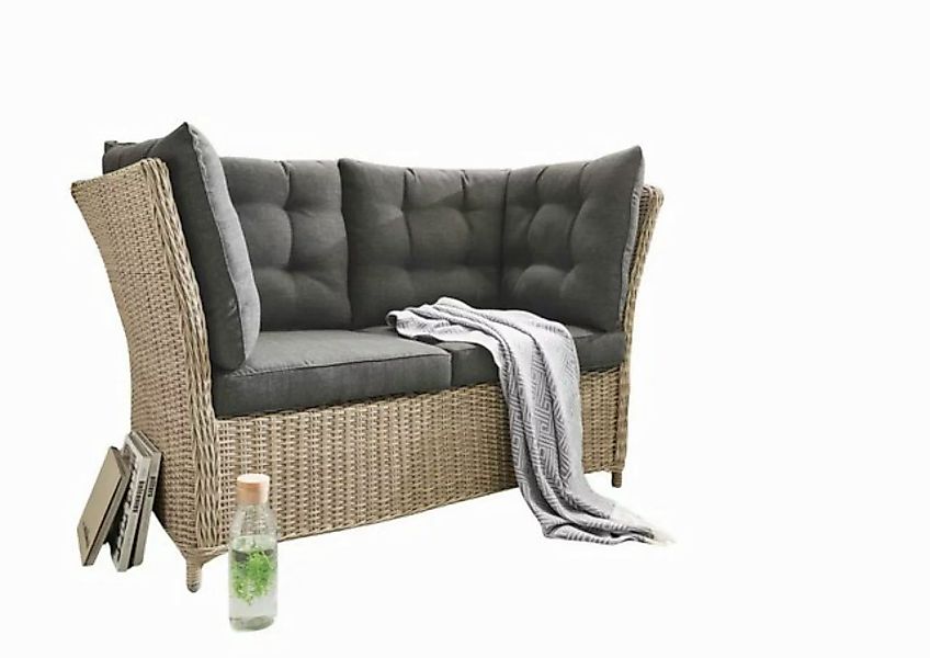 Destiny Gartenlounge-Bank "PALMA", Aluminium, Polyrattan, 2´er Bank, inkl. günstig online kaufen