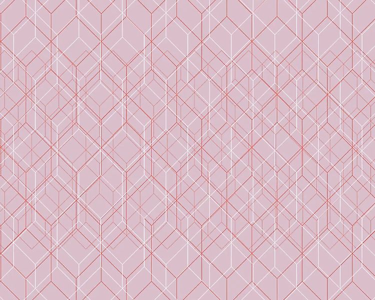Fototapete "Pastel Grid Pink" 4,00x2,50 m / Glattvlies Brillant günstig online kaufen