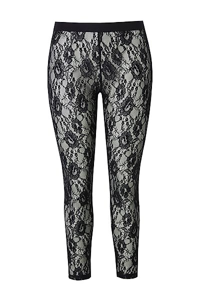 Ulla Popken Leggings Spitzen-Leggings Ouvert Öffnung günstig online kaufen