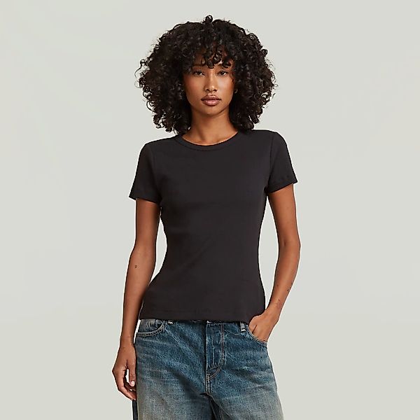 G-STAR T-Shirt "Slim Rib Wmn" in Rundhalsform günstig online kaufen