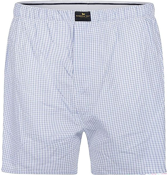 Steppin' Out Boxershort Karos Hellblau - Größe L günstig online kaufen