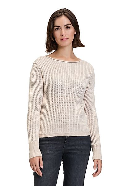 Betty&Co Strickpullover Damen Grobstrick-Pullover mit Lurexfaden günstig online kaufen