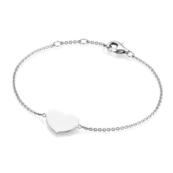 Smart Jewel Armband "Herz als Zwischenteil, Silber 925" günstig online kaufen