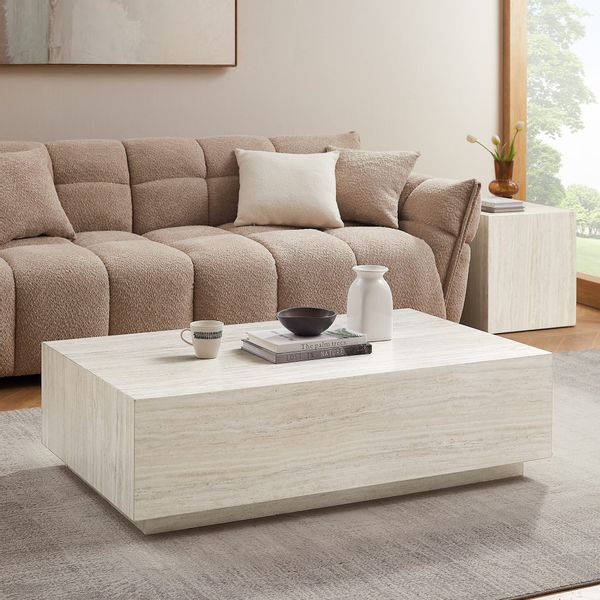 SalesFever Couchtisch "Almeria Beistelltisch: Stilvoller Tisch 120/75 cm" S günstig online kaufen