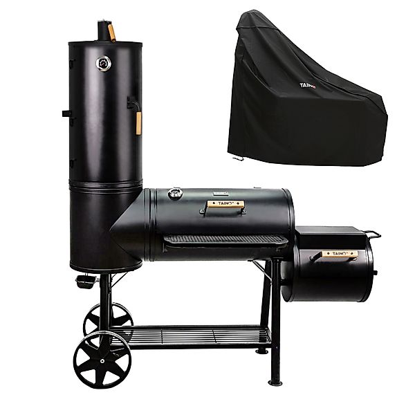 Taino Chief 130kg Smoker Set Abdeckhaube Holzkohle-Grill BBQ günstig online kaufen