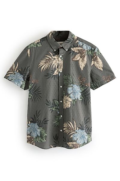 Next Kurzarmhemd Kurzärmeliges Hemd mit Blumenmuster günstig online kaufen
