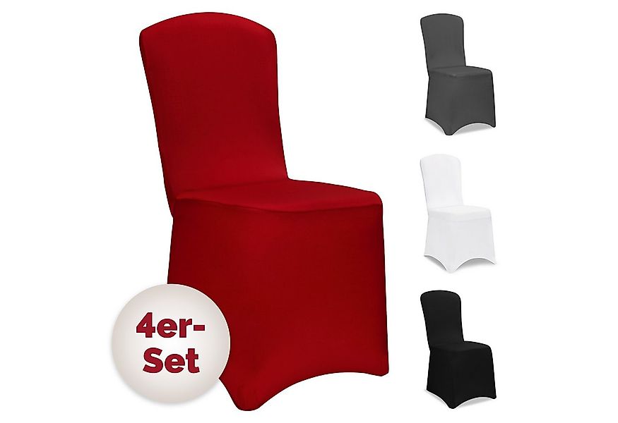 Detex Stuhlhusse, 4er Set Stretch Hussen Stühle OEKO-TEX Stuhlüberzug Weihn günstig online kaufen