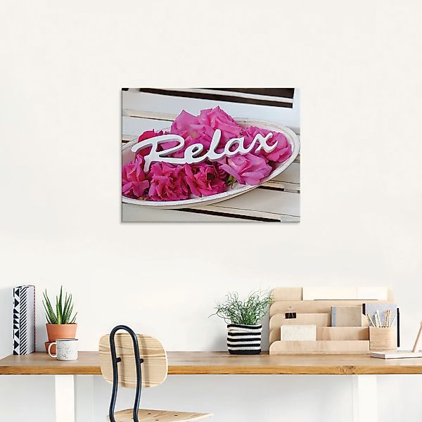 Artland Glasbild »Relax«, Sprüche & Texte, (1 St.), in verschiedenen Größen günstig online kaufen