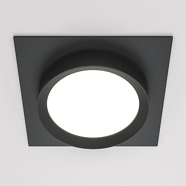 Deckeneinbauleuchte Hoop in Schwarz GX53 eckig günstig online kaufen