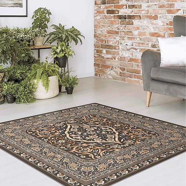 Teppich Prächtiger Ornamentteppich braun günstig online kaufen