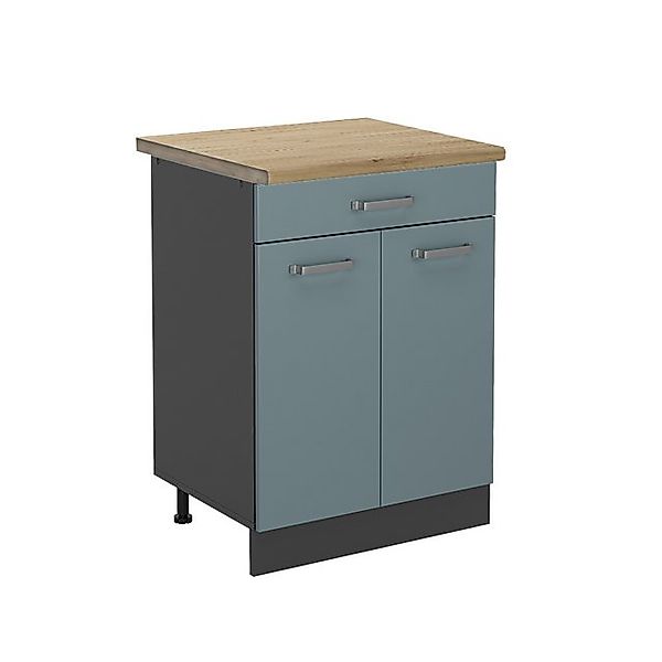 Vicco Küchenunterschrank R-Line Schubladenschrank für die Küche Blau-Grau 6 günstig online kaufen