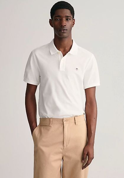 Gant Poloshirt "REG SHIELD SS PIQUE POLO", mit Logo und Flachstrickkragen 1 günstig online kaufen