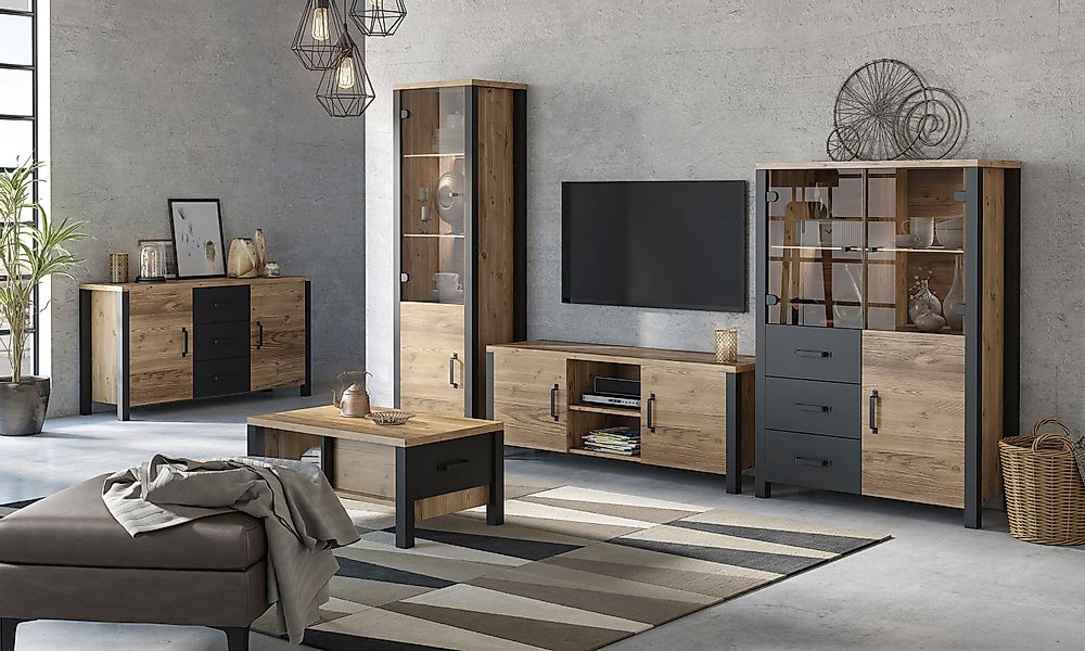 Home affaire Wohnwand "Olin" Set, 3 Stk. tlg. günstig online kaufen