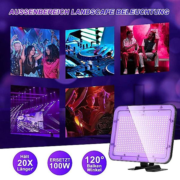 MUPOO LED Flutlichtstrahler LED Schwarzlicht für günstig online kaufen