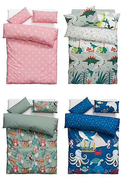 Lüttenhütt Kinderbettwäsche "CUDDLEE" 2 Stk. tlg. in vielen Designs: Dino,E günstig online kaufen