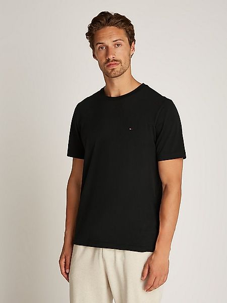 Tommy Hilfiger T-Shirt ESSENTIAL REG FIT SOLID TEE mit Stickerei und Rundha günstig online kaufen