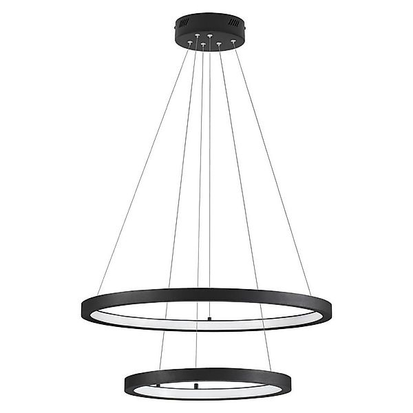 LED Pendelleuchte Empatia in Schwarz 2x 30W 1755lm günstig online kaufen