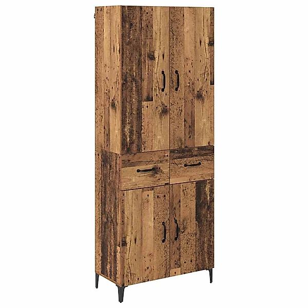 vidaXL Highboard Wandmontiert Altholz 69,5 x 34 x 180 cm Holzwerkstoff 3415 günstig online kaufen