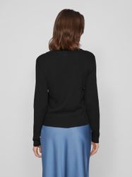 Vila Strickpullover Gerippt Longsleeve Feinstrick VIABELLA günstig online kaufen