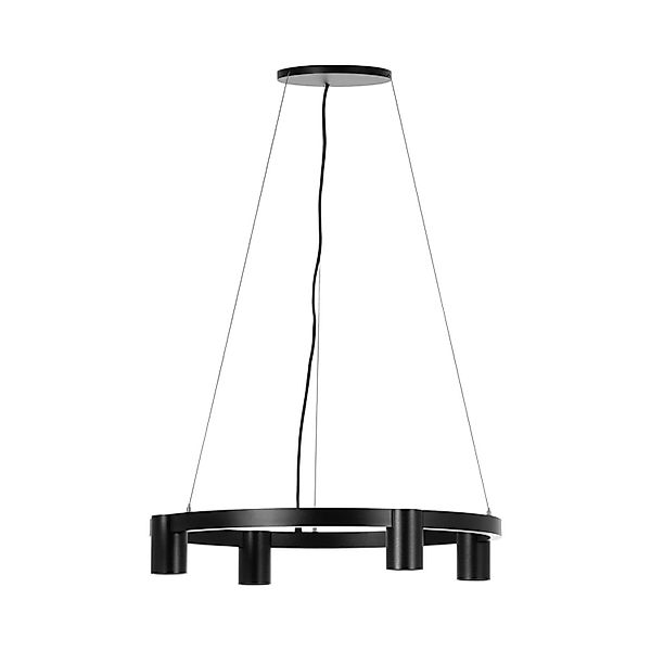 Arcchio Pendelleuchte Brinja 10008701 Modern in Schwarz aus Aluminium 4-fla günstig online kaufen