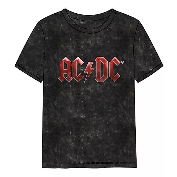 Cerda Group Acid Wash Acdc Kurzärmeliges T-shirt L Black günstig online kaufen