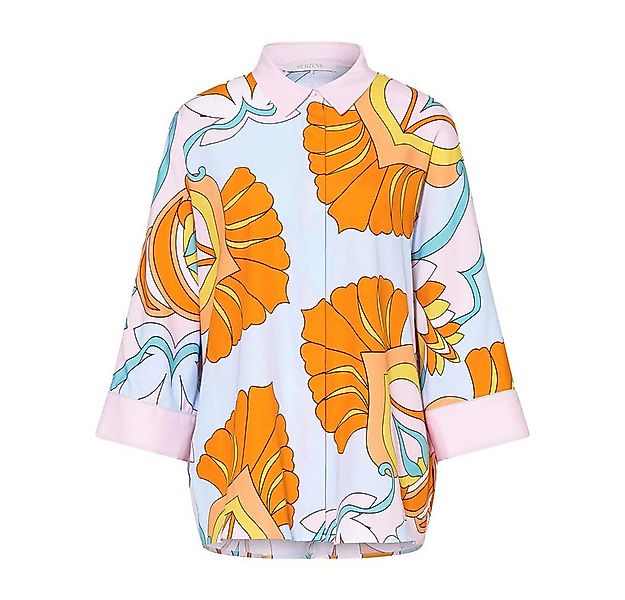 Herzensangelegenheit Blusentop HERZENS Seiden-Hemdbluse mit 3/4-Kimonoärmel günstig online kaufen