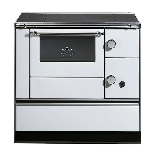 Westminster Küchenherd K76-90 Stahl Backfach Links Weiß 7,3 kW günstig online kaufen