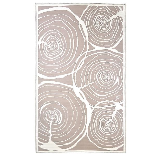 Esschert Design Outdoorteppich 240x150 Cm Jahresringe 658368 günstig online kaufen