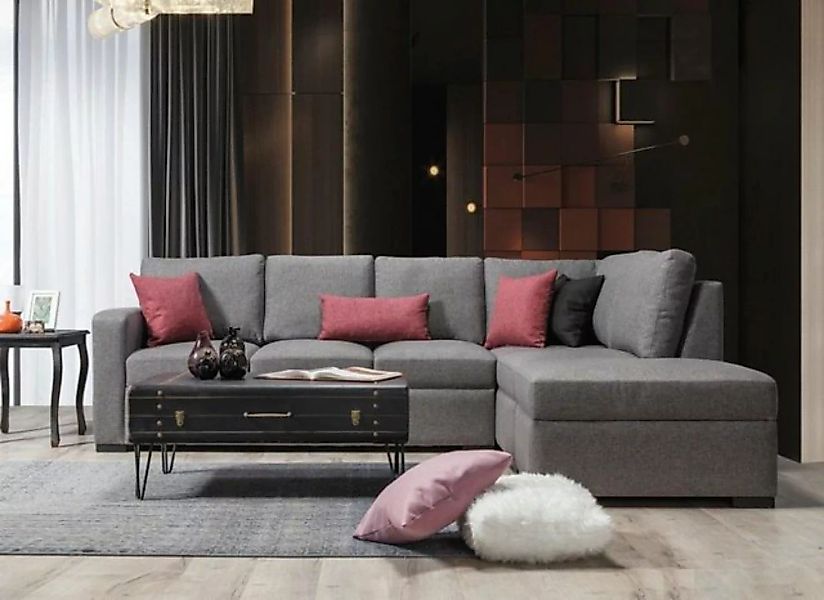 JVmoebel Ecksofa Wohnzimmer Polster Möbel Luxus Ecksofa L-Form Modern Sofa, günstig online kaufen