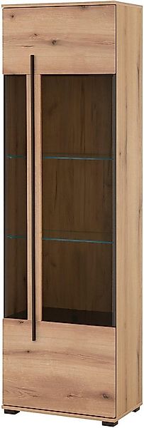 Home affaire Vitrine Cantara, Vitrinenschrank in Eiche Evoke oder weiß, Sta günstig online kaufen
