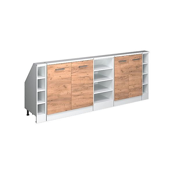 Vicco Unterschrank R-Line, Goldkraft Eiche/Weiß, 215 günstig online kaufen