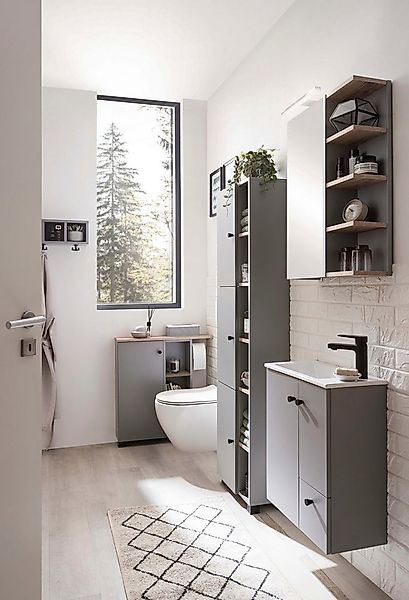 welltime Spiegelschrank "Balto, Breite 49 cm" Mit LED-Beleuchtung, Regal be günstig online kaufen