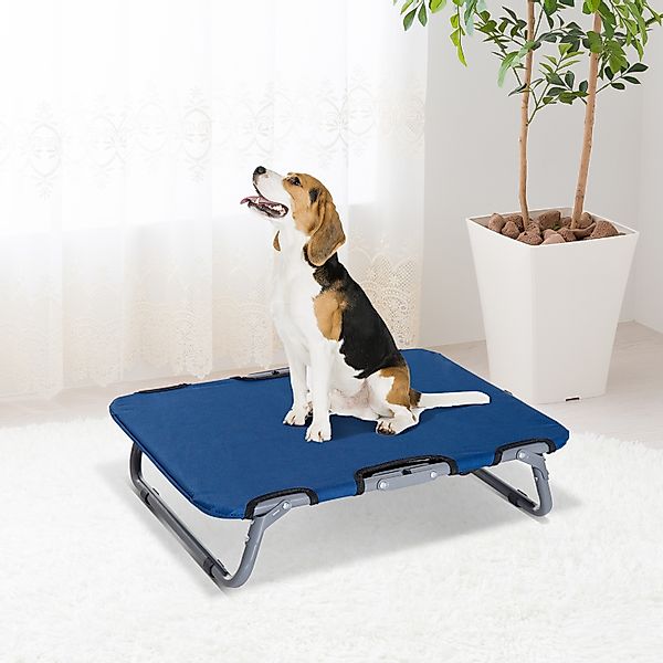 PawHut Hundeliege Hundebett Katzenbett Schlafplatz faltbar Blau   Aosom günstig online kaufen