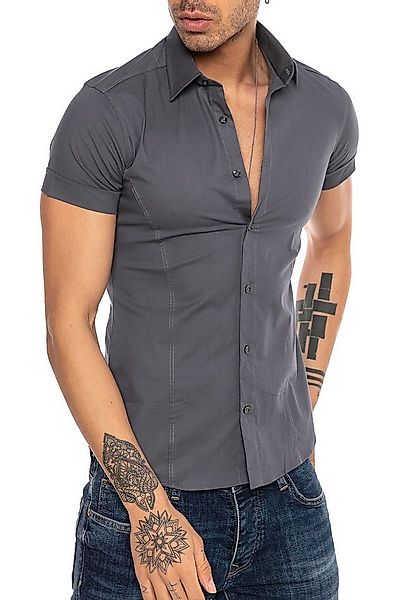 RedBridge Kurzarmhemd Slim Fit – Eleganter Look, Stretch-Material, Figurbet günstig online kaufen