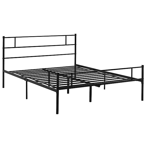 HOMCOM Doppelbettgestell 165x211x100cm aus Stahl, Integrierte Lattenrost, K günstig online kaufen