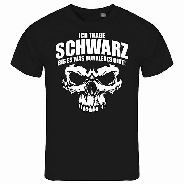 deinshirt Print-Shirt Herren T-Shirt Ich trage Schwarz bis es was dunkleres günstig online kaufen