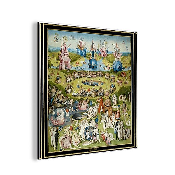 MuchoWow Metallbild Garten der Lüste - günstig online kaufen
