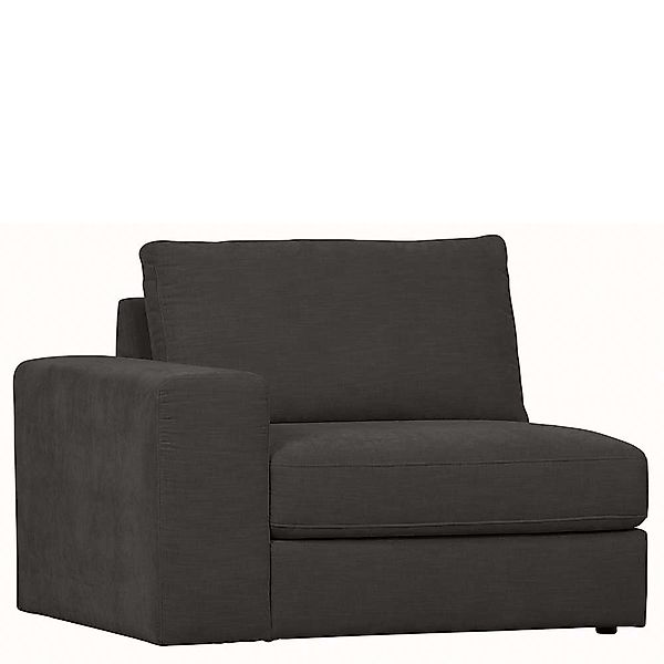 1 Sitzer Sofa Anthrazit Webstoff Armlehne links günstig online kaufen