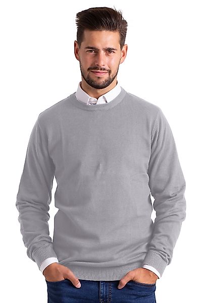 BlauerHafen Rundhalspullover Herren Sweater Pullover Langarm günstig online kaufen