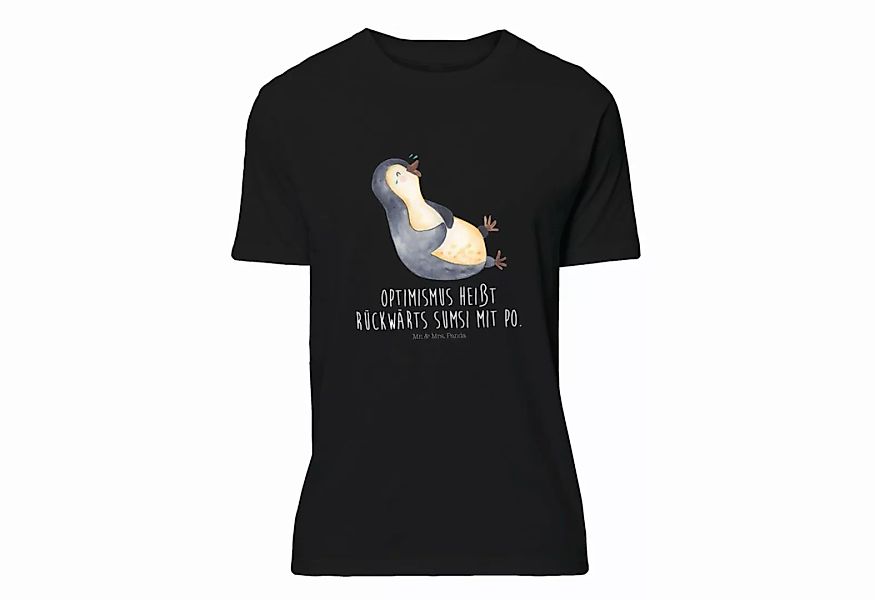 Mr. & Mrs. Panda T-Shirt Pinguin lachend - Schwarz - Geschenk, Jubiläum, Hu günstig online kaufen