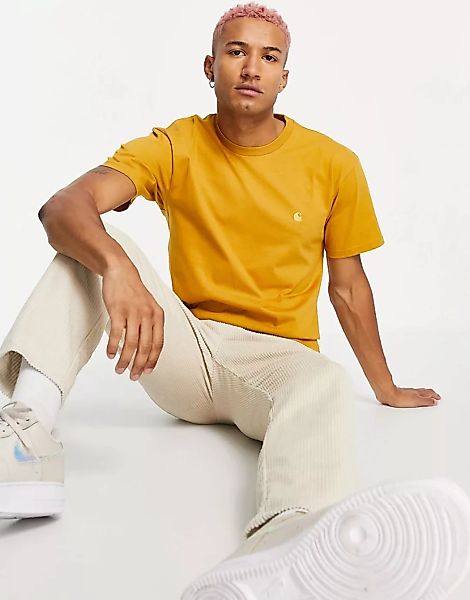 Carhartt WIP – Chase – Gelbes T-Shirt günstig online kaufen