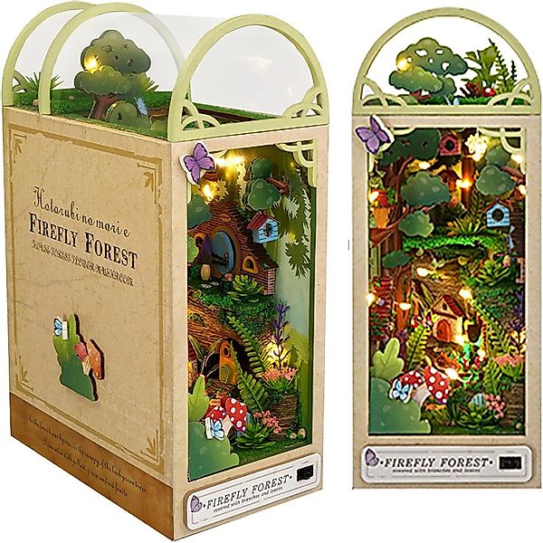 SEEZSSA 3D-Puzzle Holzkunst Bücherregal,DIY Book Nook günstig online kaufen