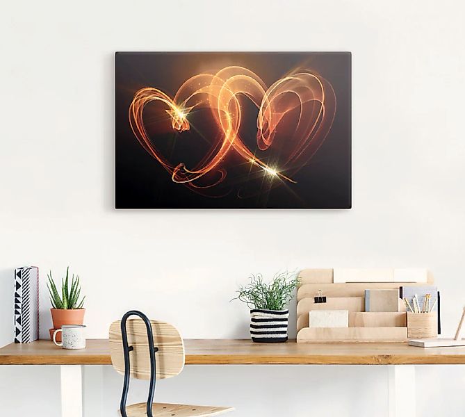 Artland Wandbild "Verbundenheit", Herzen, (1 St.), als Alubild, Outdoorbild günstig online kaufen
